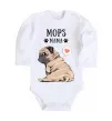 Детский боди Mops mama Белый фото