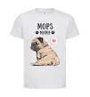 Детская футболка Mops mama Белый фото