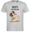 Мужская футболка Mops mama Серый фото