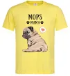 Мужская футболка Mops mama Лимонный фото