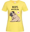 Жіноча футболка Mops mama Лимонний фото