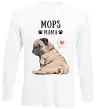 Лонгслив Mops mama Белый фото