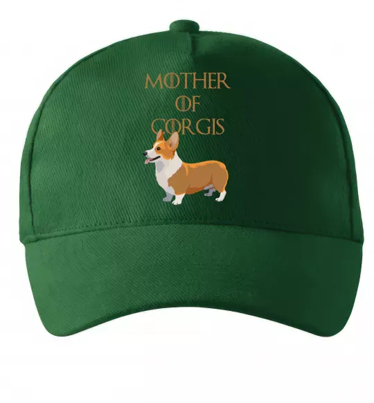 Кепка Mother of corgis Темно-зеленый фото
