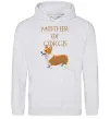 Чоловіча толстовка (худі) Mother of corgis Сірий меланж Чоловіча толстовка (худі) Mother of corgis Сірий меланж фото