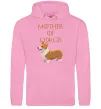 Женская толстовка (худи) Mother of corgis Розовый фото