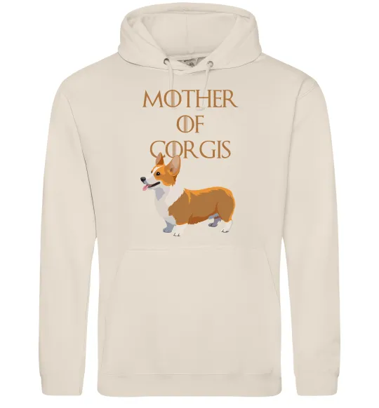 Женская толстовка (худи) Mother of corgis Таш фото