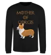 Світшот Mother of corgis Чорний фото
