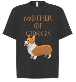Футболка Оверсайз Mother of corgis
