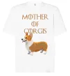 Футболка Оверсайз Mother of corgis Белый фото