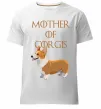 Чоловіча преміум футболка Mother of corgis Білий фото
