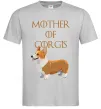 Мужская футболка Mother of corgis Серый фото