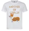 Мужская футболка Mother of corgis Белый фото