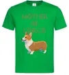 Мужская футболка Mother of corgis Зеленый фото