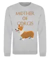 Свитшот Mother of corgis Серый меланж Свитшот Mother of corgis Серый меланж фото