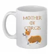 Чашка керамическая Mother of corgis Белый Чашка керамическая Mother of corgis Белый фото
