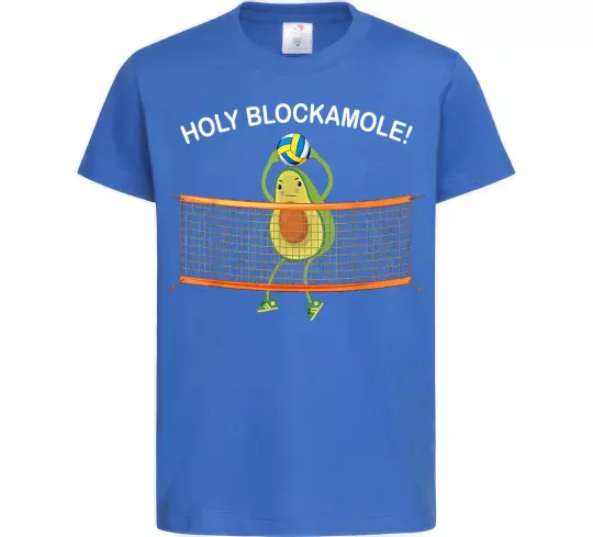 Дитяча футболка Holy blockamole Яскраво-синій фото