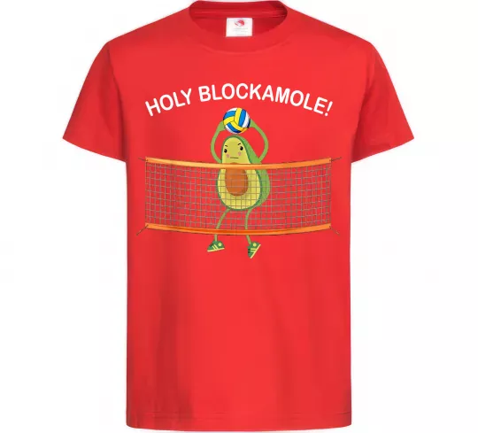 Дитяча футболка Holy blockamole Червоний фото