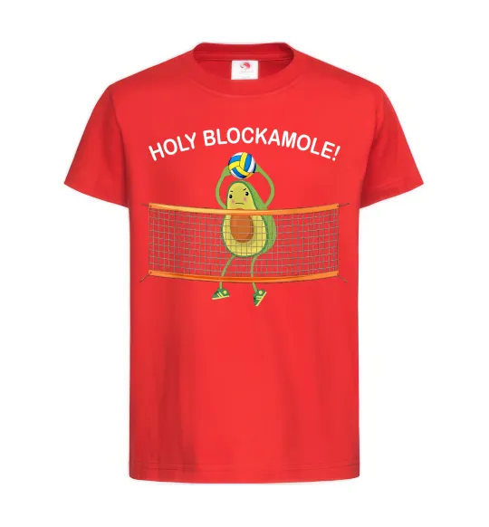 Детская футболка Holy blockamole Красный фото