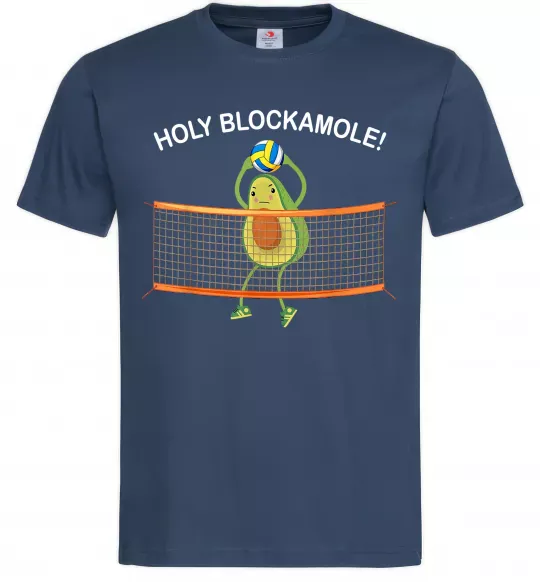 Мужская футболка Holy blockamole Темно-синий фото