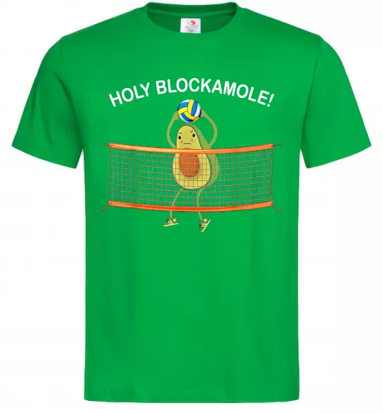 Мужская футболка Holy blockamole Зеленый фото