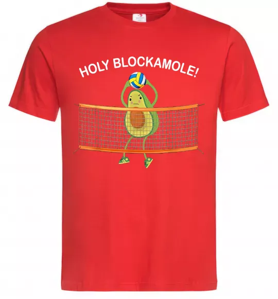 Мужская футболка Holy blockamole Красный фото