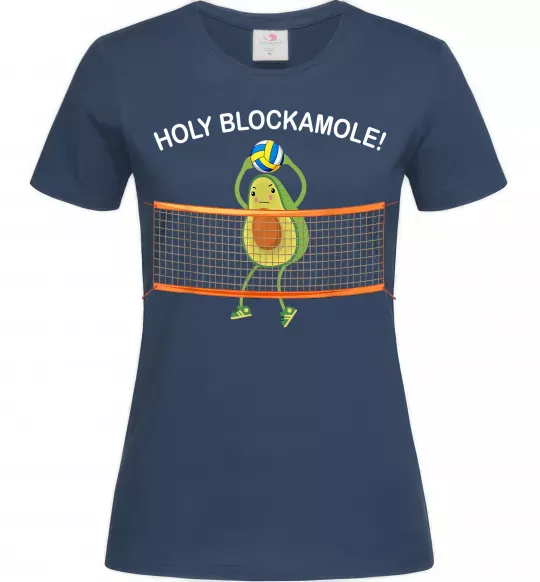 Женская футболка Holy blockamole Темно-синий фото