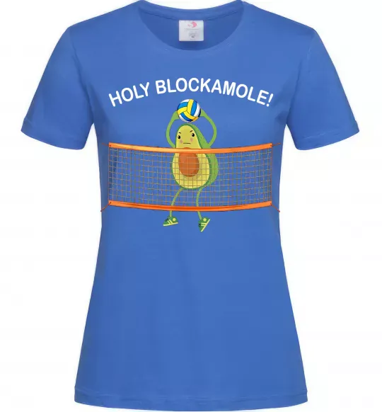 Женская футболка Holy blockamole Ярко-синий фото