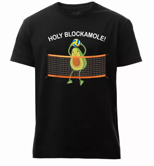 Мужская премиум футболка Holy blockamole Черный фото