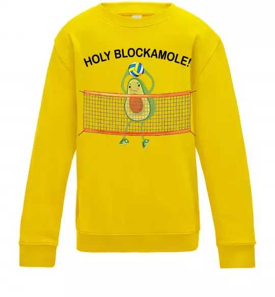 Дитячий світшот Holy blockamole Сонячно жовтий фото