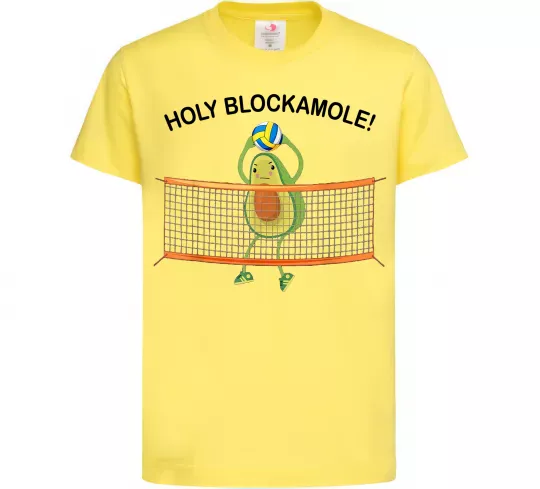 Дитяча футболка Holy blockamole Лимонний фото