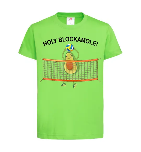 Детская футболка Holy blockamole Лаймовый фото
