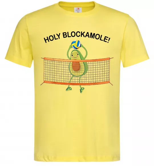 Мужская футболка Holy blockamole Лимонный фото