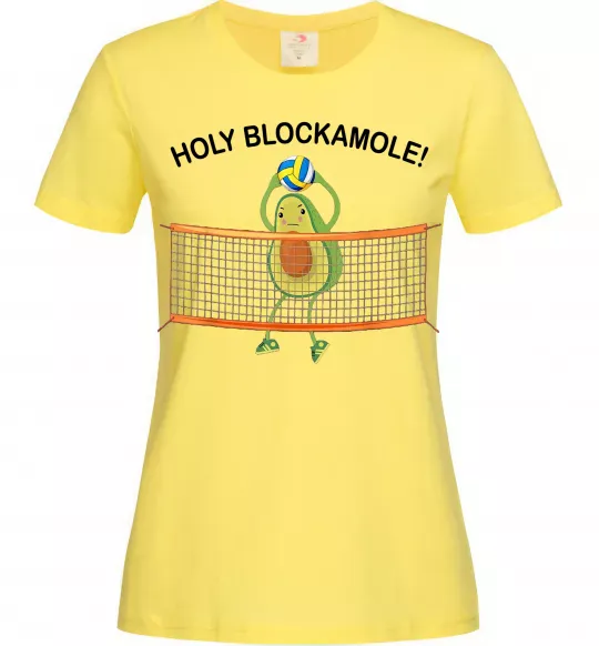Женская футболка Holy blockamole Лимонный фото