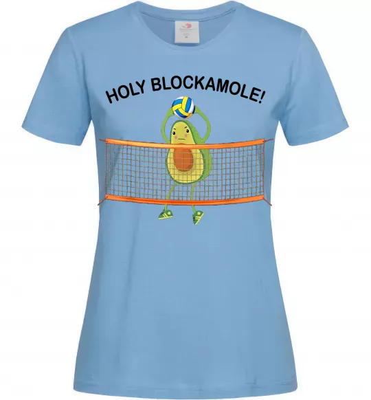 Женская футболка Holy blockamole Голубой фото