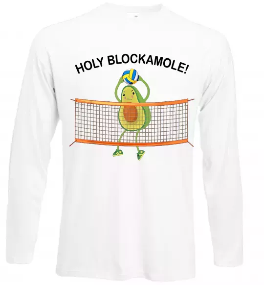 Лонгслив Holy blockamole Белый фото