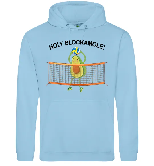 Мужская толстовка (худи) Holy blockamole Голубой фото