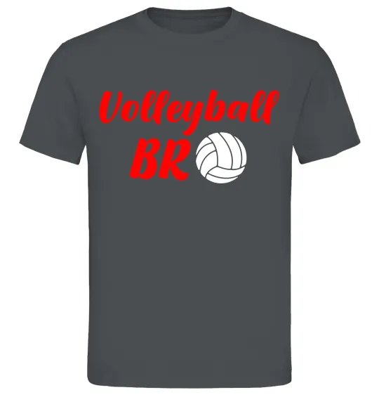 Мужская футболка Volleyball bro Графит фото