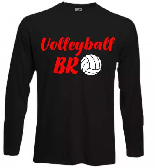 Лонгслів Volleyball bro Чорний фото