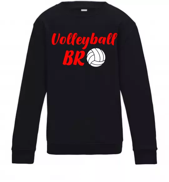 Детский Свитшот Volleyball bro Черный фото