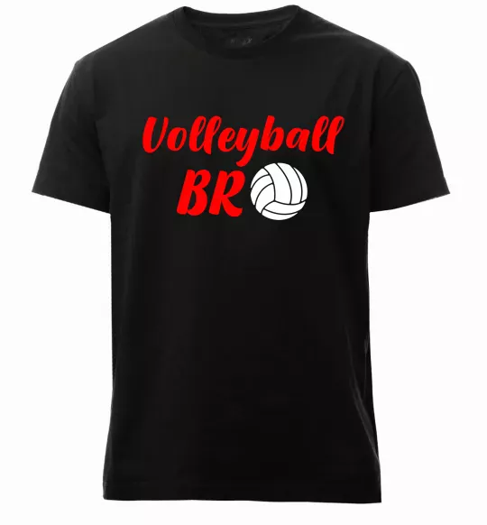 Чоловіча преміум футболка Volleyball bro Чорний фото