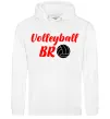Женская толстовка (худи) Volleyball bro Белый фото