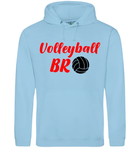 Жіноча толстовка (худі) Volleyball bro Блакитний фото