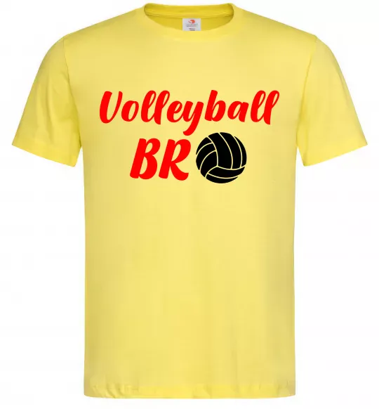 Мужская футболка Volleyball bro Лимонный фото