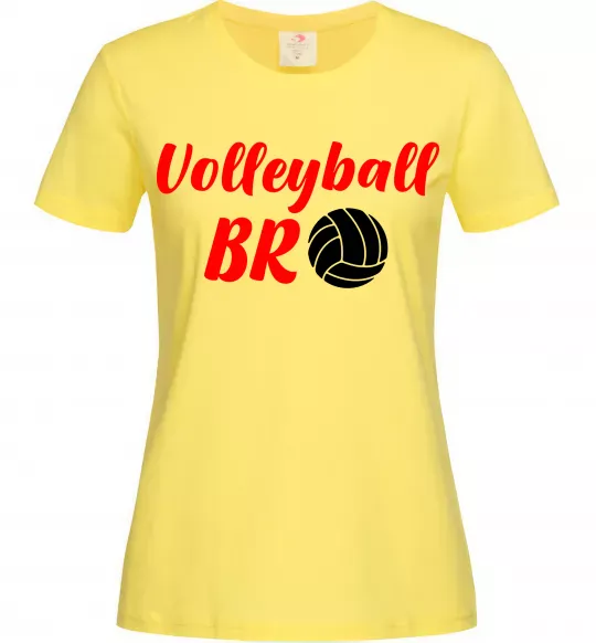 Жіноча футболка Volleyball bro Лимонний фото