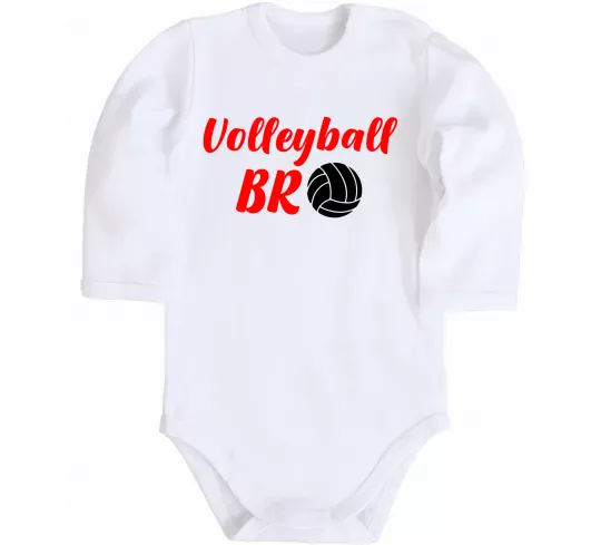 Дитячий бодік Volleyball bro Білий фото