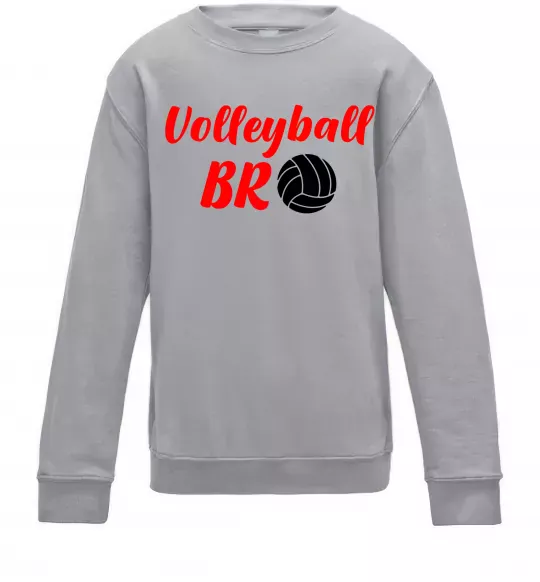 Детский Свитшот Volleyball bro Серый меланж фото