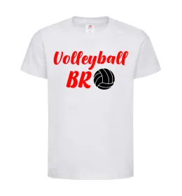 Детская футболка Volleyball bro Белый фото