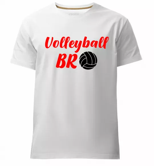 Чоловіча преміум футболка Volleyball bro Білий фото