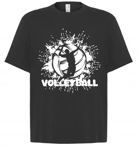 Футболка Оверсайз Волейбор малюнок Черный фото