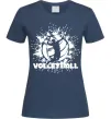Жіноча футболка Волейбор малюнок Темно-синій фото